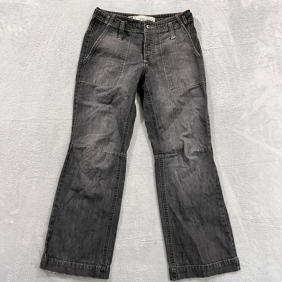 VTG Gap Jeans Men's 30x30‎ Baggy Grunge Y2K Skater Faded Black Button Fly